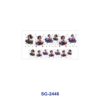 Wholesale 8pcs Mixed Floral Fashion Lady Cartoon Print 3oz Cup Stickers Wrap OLY Exclusive