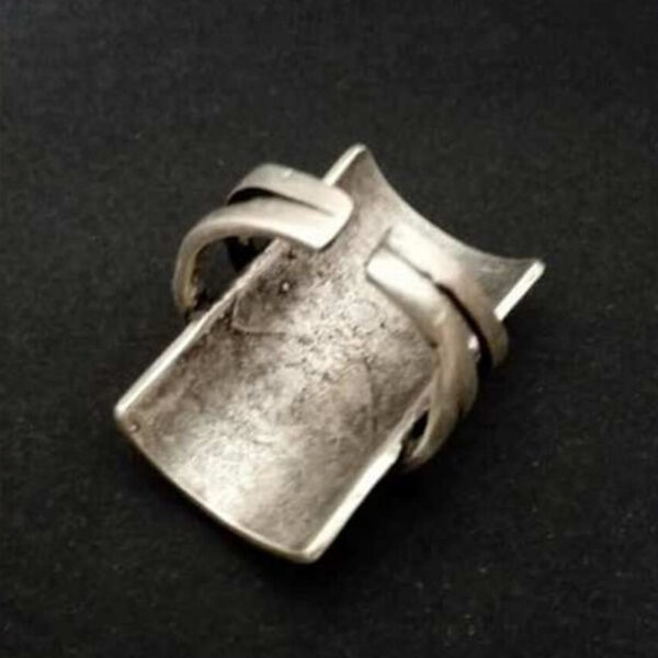 Wholesale Electroplated Alloy Ancient Silver Geometric Retro Ring Unisex Fashion Accessory Gift