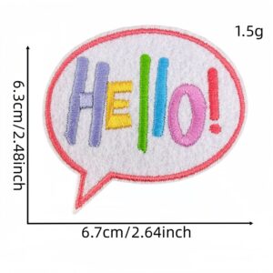 Hello hello cloth sticker 2#