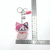 Wholesale Korean Velvet Cat Rhinestone Keychain Bag Charm Wedding Gift