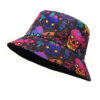 oly-98cef14db619b66598b89b8cb793b6ee Wholesale Skull Pattern Double Sided Sunscreen Bucket Hat Fashion Accessory for Unisex Gift Boutique