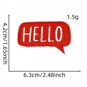 Red series cloth stickers 13 #