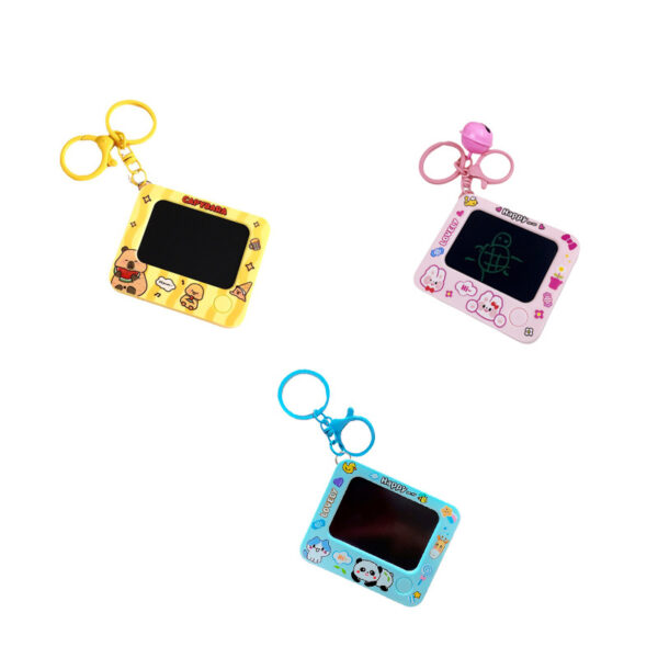 oly-98ead8d2dceb1c4e1d14dc90d52a07d7 Wholesale Plastic Mini Graffiti Drawing Board Keychain Cartoon Couple Bag Charm