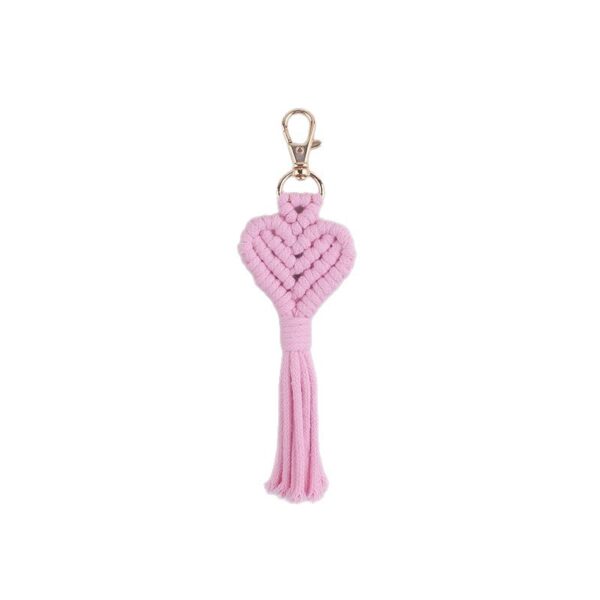 oly-98f2367dd9519b43204d8bcba71a686c Wholesale Bohemian Heart Tassel Silicone Bag Charm Trendy Keychain for Party Gifts
