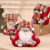 Wholesale Plaid Cartoon Christmas Candy Gift Bags Cloth Party Favor Boutique Resale Accessory