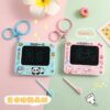 oly-9908f16bffc9d02b63303393dd746c92 Wholesale Plastic Mini Graffiti Drawing Board Keychain Cartoon Couple Bag Charm