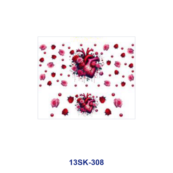Wholesale 8pcs Gothic Heart Rose Mini Cup Keychain Sticker