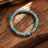 oly-992cdb0a17b51ce6b7b55581a0fb0833 Wholesale Retro Turquoise Cactus Pendant Bracelet Set Bohemian Jewelry Accessory Gift