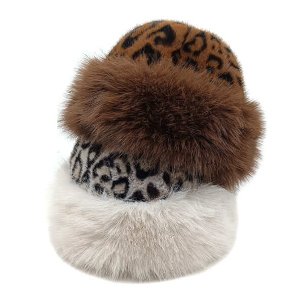 Wholesale Leopard Print Faux Fur Winter Hat with Ear Flaps for Women Resale Fashion Accessory