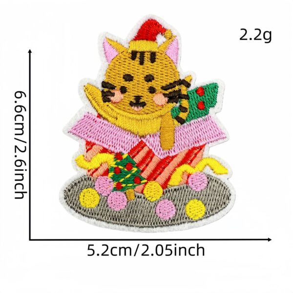 Wholesale Christmas Embroidered Patches Set of 8 Cartoon Penguin Design for DIY Decoration Craft Supply