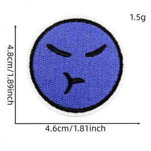 Round expression cloth sticker 11#