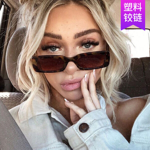 Wholesale Trendy Square Sunglasses White Frame Pink Lens Fashion Accessory Gift for Women