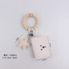 Wholesale Silicone Bracelet Keychain Solid Color Turmeric Party Gift Jewelry Accessory
