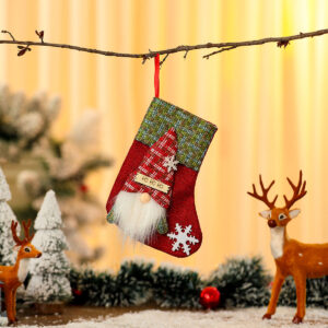 Linen faceless small socks red [20*15*1cm 25g]