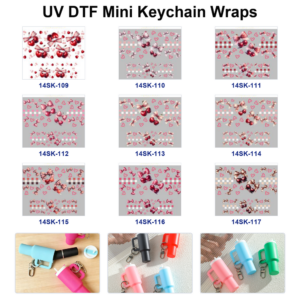 oly-99ba6ee522659f1463539ef43caefa3b Wholesale 2/4/8pcs Cherry Bow Heart Mini Cup Keychain Sticker