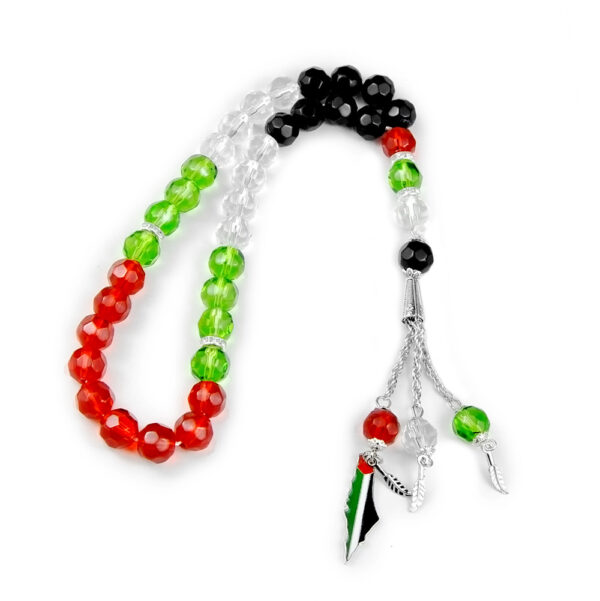 oly-99c031e97a0ae9b917c29591a4cea3f8 Wholesale Exotic Crystal Rosary Beads 33 Beads 10mm Flag Colors Jewelry Accessory Business Gift