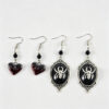 oly-99c9761353526f462e704f748b00814c Wholesale Retro Halloween Ear Hooks Zinc Alloy Bat Skull Spider Design Jewelry Accessory