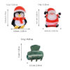 oly-99ca193dd02b4d5e6446e6553172b7c0 Wholesale Cartoon Santa Claus Penguin Rhinestone Hair Claw Clip Acrylic Gripper for Women Everyday Styling Boutique Resale