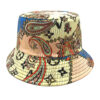oly-99cdad6ac1dc299e3bf2c9f1f46a7f20 Wholesale Reversible Geometric Paisley Print Bucket Hat for Women Sun Protection Fashion Casual