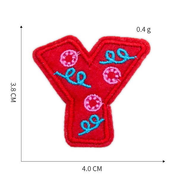 oly-99d6eb89289e7224c5776aa6f55a04f9 Wholesale Yarn Cloth Embroidered Letter Patches - Fashion Craft Supply for Clothing Resale