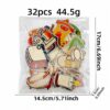 Wholesale Warm Home Embroidered Iron-On Patches 32pc DIY Decorative Home Decor Accent Gift