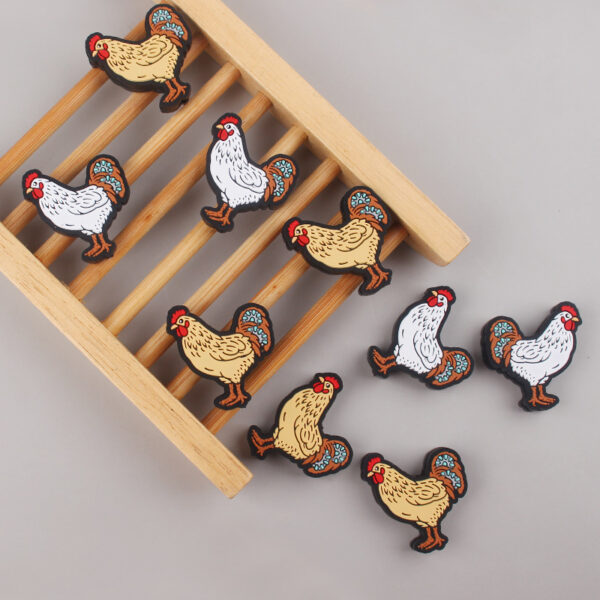 oly-99fda73802cfd4b220417d7dbfafe39c Wholesale Cartoon Rooster Silicone Baby Pacifier Clip Teether Gift Resale