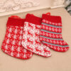 Wholesale Knitted Striped Christmas Stocking Holiday Gift Decorative Bag for Boutique Resale