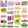 oly-9a4001445ffb382ff54c8897624308b6 Wholesale Hello Hello Embroidered Patch - Trendy Decorative Accent for Everyday Use