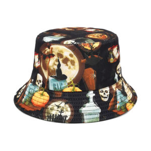 oly-9a4c545949c78a072b3579d065b70645 Wholesale Halloween Cartoon Double Sided Fisherman Hat Stylish Sun Protection Fashion Accessory