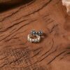 oly-9a8978d0518c0f3d674a65d1f41b2c87 Wholesale Bright Silver Zinc Alloy Skull Ear Clips Halloween Jewelry Accessory Party Gift for Women Men