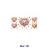 oly-9a95ff3c63cac1d7f8962f8918dcf998 Wholesale 5pcs Luxurious Gilded Pink Valentines Gem Heart Floral Heart Pearl Butterfly Tiny Flower Star Mixed Decor Prints 16oz Cup UV DTF Wraps