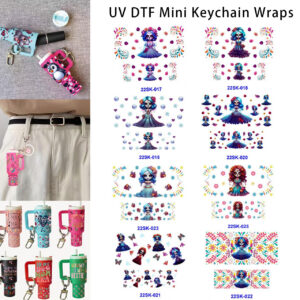 oly-9ab84a2731895680897a62fe6777c0ad Wholesale 2/4/8pcs Colorful Christmas Mini Keychain Sticker