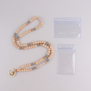 Gold letters + two transparent card holders