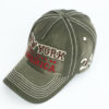 Wholesale Distressed Cotton Baseball Cap with English Letter Design Adjustable Sun Hat for Everyday Wear