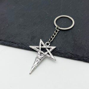Wholesale Zinc Alloy Viking Eye of Horus Star Keychain Pendant Fashion Accessory Gift Boutique Resale