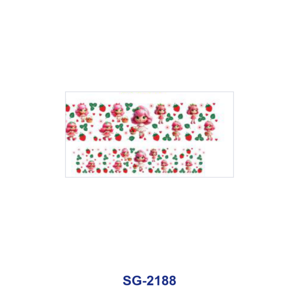 oly-9b0990b892671e7d1371bbe2f124e233 Wholesale 8pcs Mixed Cute Strawberry Girl Cartoon Print 3oz Cup Stickers Wrap