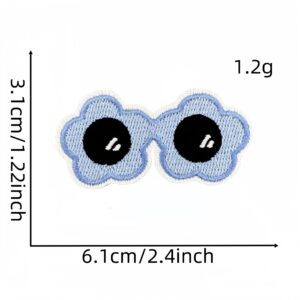 Summer glasses cloth stickers 11#