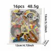 oly-9b0b0e412db21da09919d2eadc5508d6 Wholesale Chic Black Girl Applique Patches Set - 16 Pcs Polyester Thread Fashion Accessory