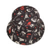 oly-9b0df1d69de201ea9f87a88b5021f591 Wholesale Black Finger Guitar Print Fisherman Hat Unisex Sunscreen Double-Sided Dome Cap Fashion Gift
