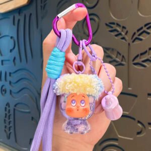 Oil-filled milk bean afro star person - purple