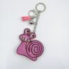 Wholesale Yellow Rhinestone Cartoon Snail Keychain Fashion Decorative Accessory