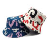 Wholesale Graffiti Letter Bucket Hat Sunscreen Fashion Accessory Trendy Gift for Couples