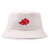 Wholesale Japanese Cartoon Embroidered Fisherman Hat Cotton Sun Hat Everyday Fashion Accessory for Gift