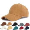 oly-9b5596779e7fded2f95bc35c011072df Wholesale Corduroy Baseball Cap Curved Brim Warm Hat for Men Women Resale