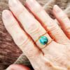 oly-9b5c55541b0f9b1bbe9b7a47c82d25a7 Wholesale Vintage Turquoise Resin Round Ring for Women Jewelry Accessory