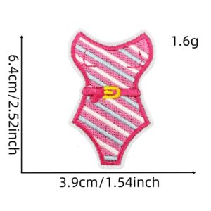 Pink cartoon cloth stickers 13#