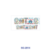Wholesale 8pcs Back To School Teacher Stationery Print 3oz Cup Stickers Wrap OLY Exclusive
