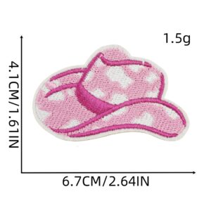 Pink cartoon cloth stickers 7#