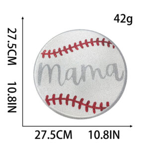 Beaded baseball letters