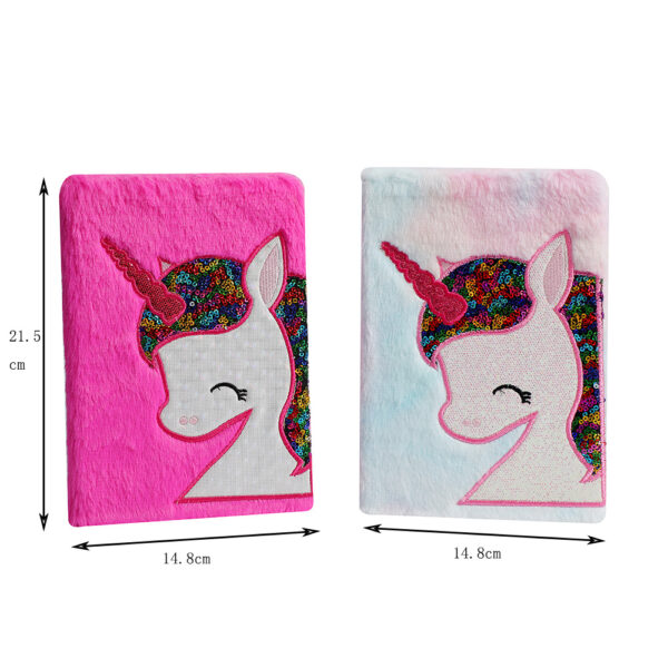 oly-9ba7ecb7cdd0aba8a1a7f1b683bdcf70 Wholesale Plush Unicorn Notebook Creative Trend Casual Journal for Students